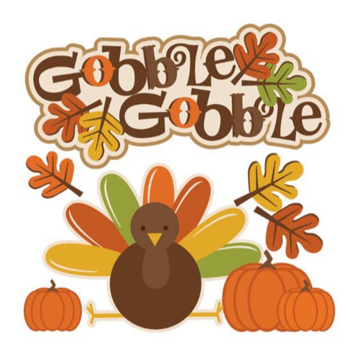 Thanksgiving Die Cut Fall Die Cuts Thanksgiving Scrapbook Etsy
