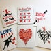 Valentine card, Valentine Card set, Valentine notes, Love card set, cards, card set, stationary, paper crafts, love cards, love notes