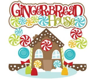 Gingerbread Title, Gingerbread die cuts, Christmas, Christmas die cuts, Christmas Scrapbook, Holiday scrapbook, holiday die cuts