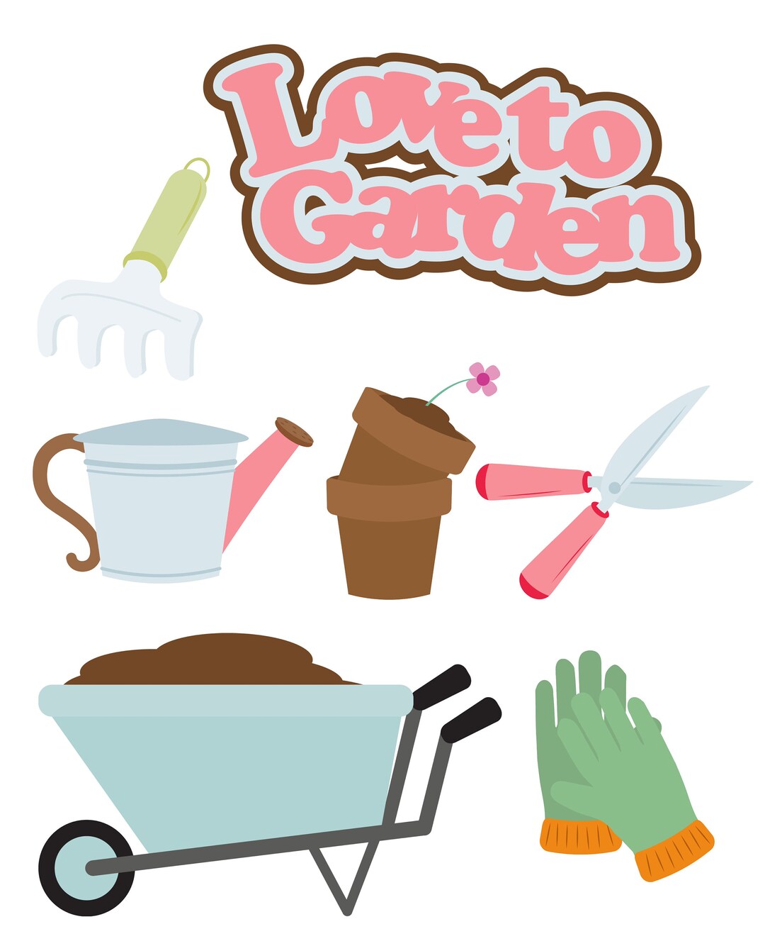 Garden Die Cuts, Scrapbook Die Cuts, Scrapbooking Die Cuts, Children