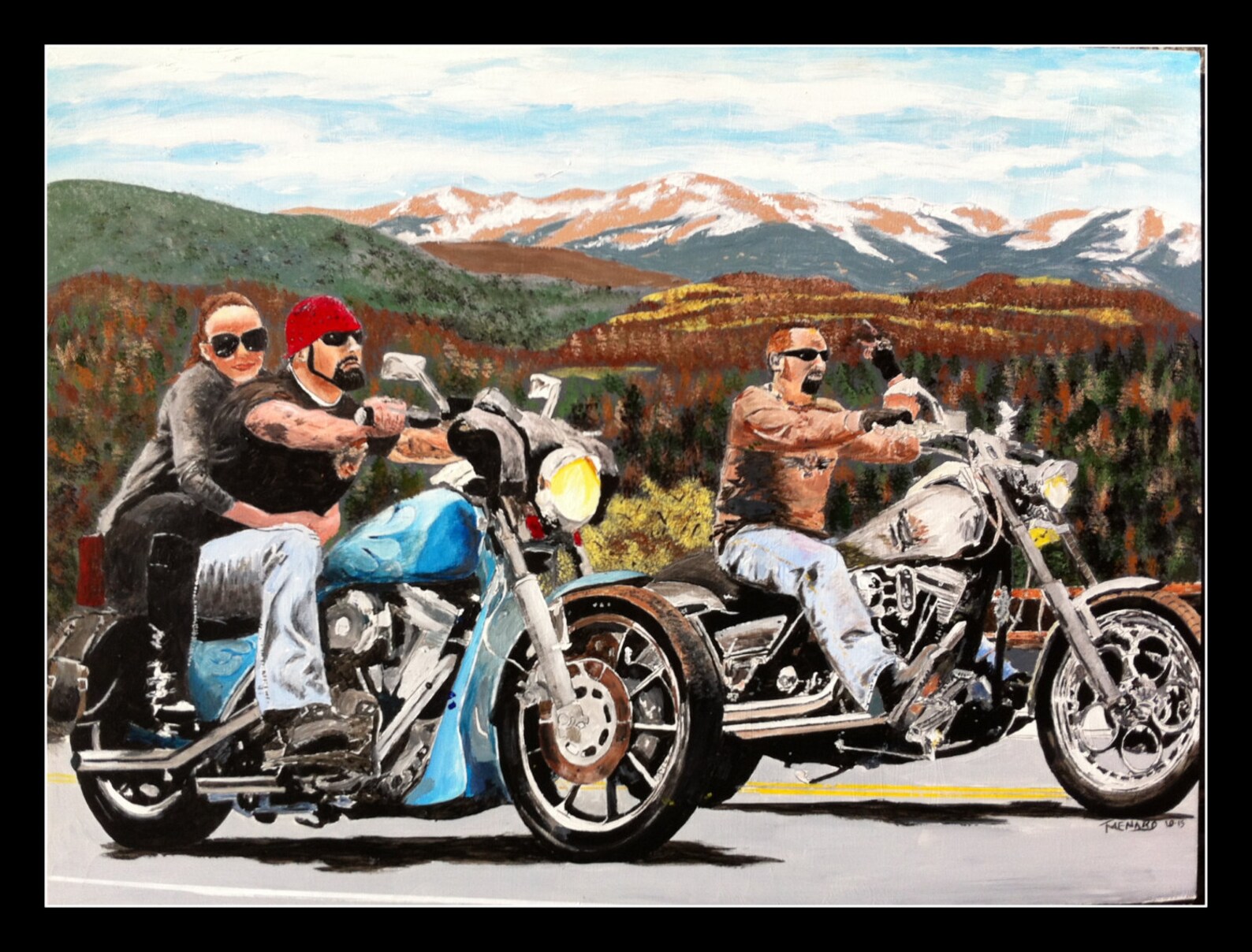 Print of Bike Run to Sturgis | Etsy