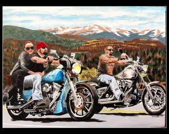 Print of Bike Run to Sturgis