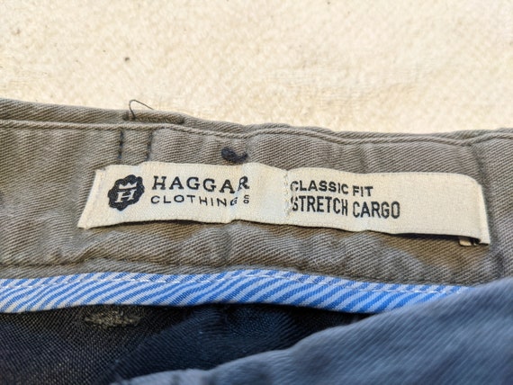 Haggar Cargo Pants Distressed Patches 
