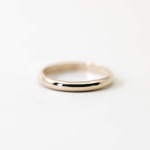 Thick Gold Filled Ring, Gold Band, Thick Gold Band, Half Round Ring, Gold Ring, 14k Gold Filled Ring, Stacking Ring