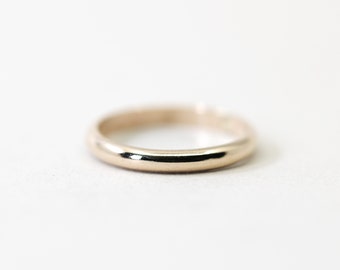 Thick Gold Filled Ring, Gold Band, Thick Gold Band, Half Round Ring, Gold Ring, 14k Gold Filled Ring, Stacking Ring