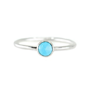 Turquoise Ring, Silver Turquoise Ring, 925 Sterling Silver Ring, Minimalist Ring, Dainty Turquoise ring, Boho Ring, Handmade Turquoise Ring