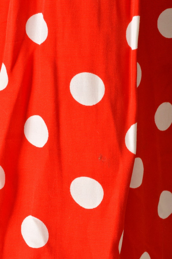 80s Polka Dot Romper Womens 6 Red White Minnie Mo… - image 7