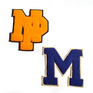 60s 70s 80s Letterman Parches Punch Needle Large Varsity Sports High School Crafts Upcycle Coser en M NP College Alma Mater