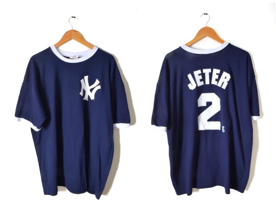 90s Derek Jeter Ringer T-shirt Men's XXL Graphic T