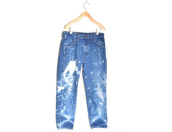 80s bleached jeans