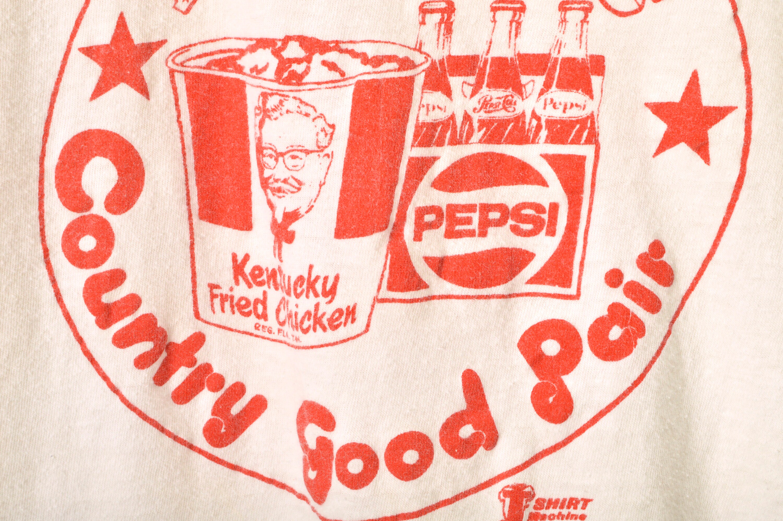 80s KFC Pepsi America's Country Good Pair Tee Small Medium | Etsy