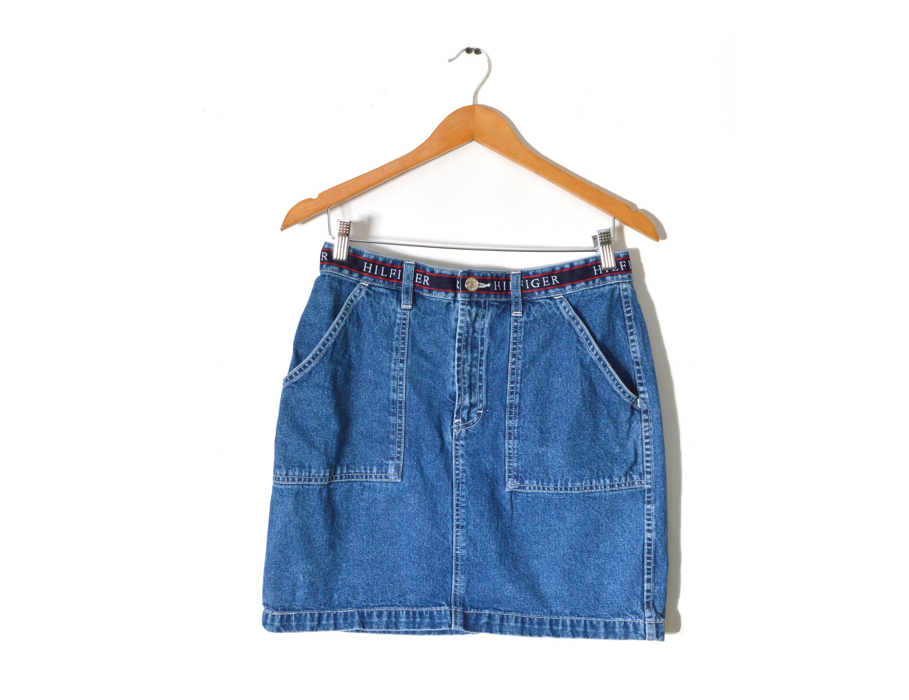 TOMMY HILFIGER blue denim skirt – Loop Generation