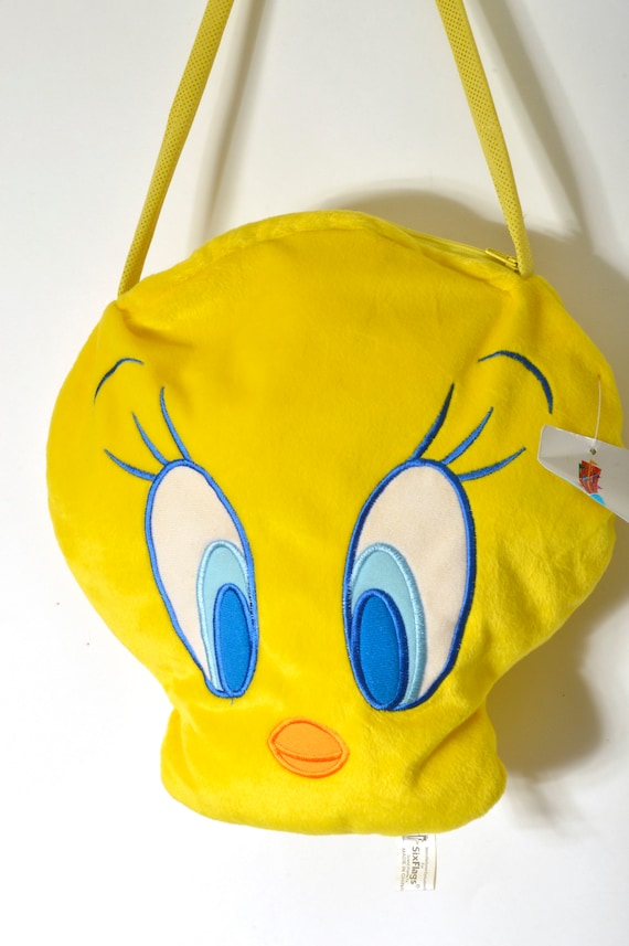 デイリー★[HYEKI]POTY BAG/ YELLOW Y2K Tweety Plush Purse Novelty Bag Yellow Looney Tunes
