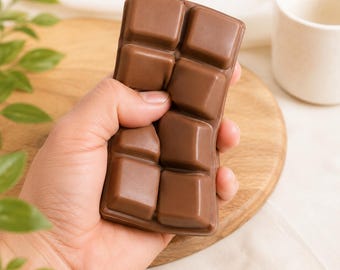 Chocolate Bar Squishy Fidget Toy, Slow Rising Squeeze Toy, Sensory Stress Relief Hand Toy, Cute Desk Fidget Gift