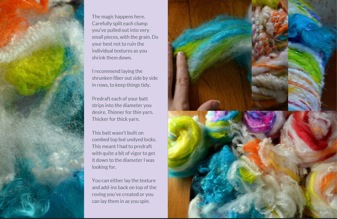 BATT Spinning Book - Batt (spinning Batt) Tutorial - Art Batts and ...