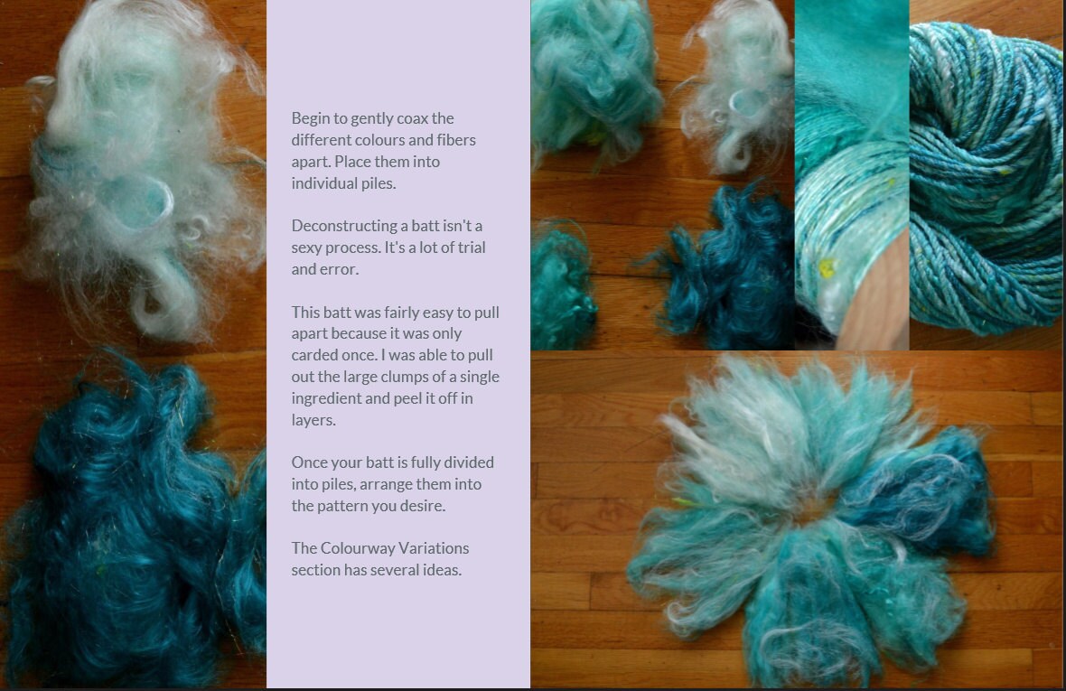 BATT Spinning Book - Batt (spinning Batt) Tutorial - Art Batts and ...
