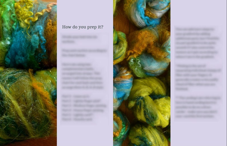 Spinning Batt Tutorial Texture Gradient Handspun Yarn Tutorial