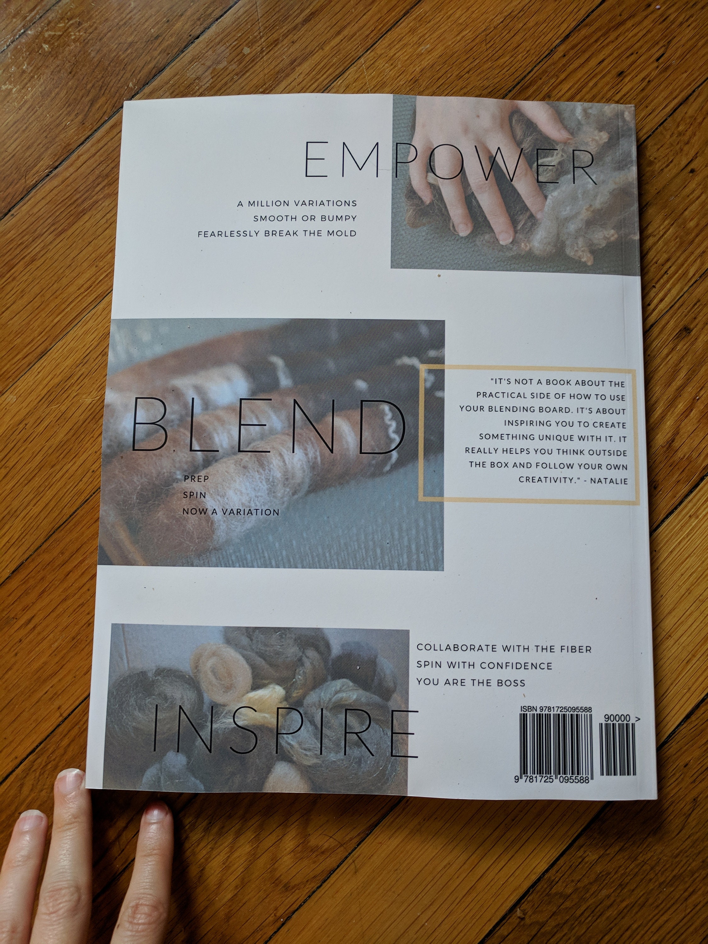 Print Copy of BLEND Blending Board Book Blending Board art Rolags and ...