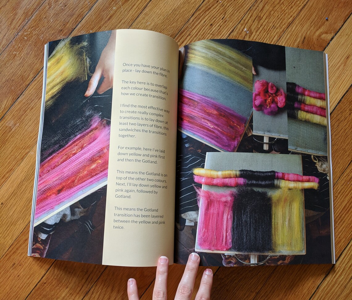 Print Copy of BLEND Blending Board Book Blending Board art Rolags and ...