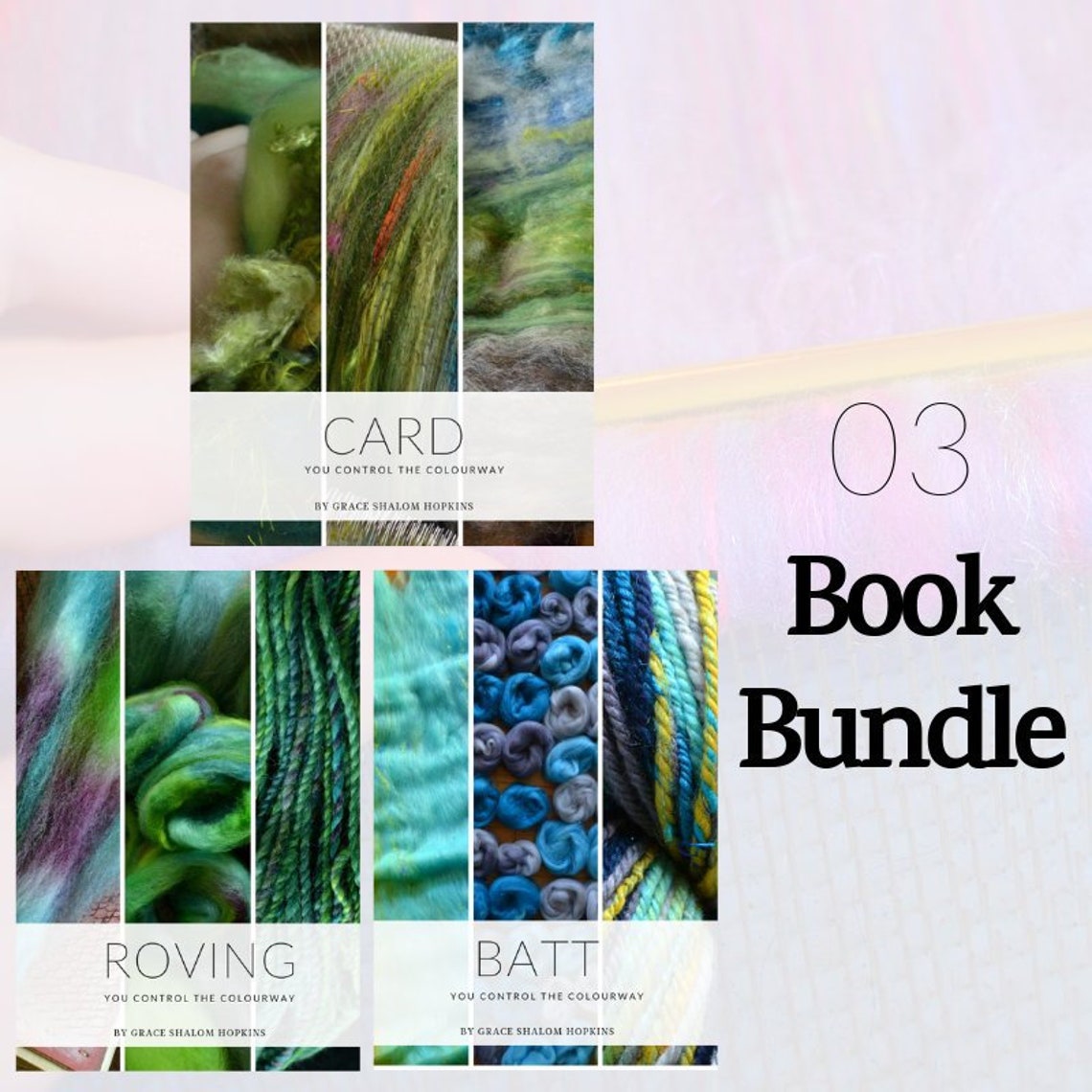 ROVING BATT & CARD Spinning Books Bundle Roving combed - Etsy