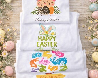 Easter Girl and Boy Shirt, Custom Spring Party Outfit, Kids Tee