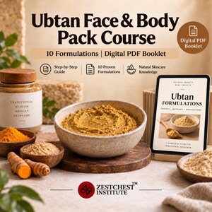 Ayurvedisch Ubtan Receptenboek | 10 Kruiden Gezichts- & Lichaamsmaskers | Digitale PDF-handleiding