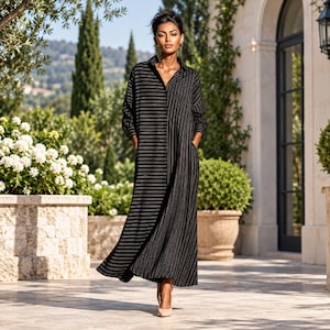 ladies maxi dresses with sleeves Casual Loose Womens cute long summer dresses