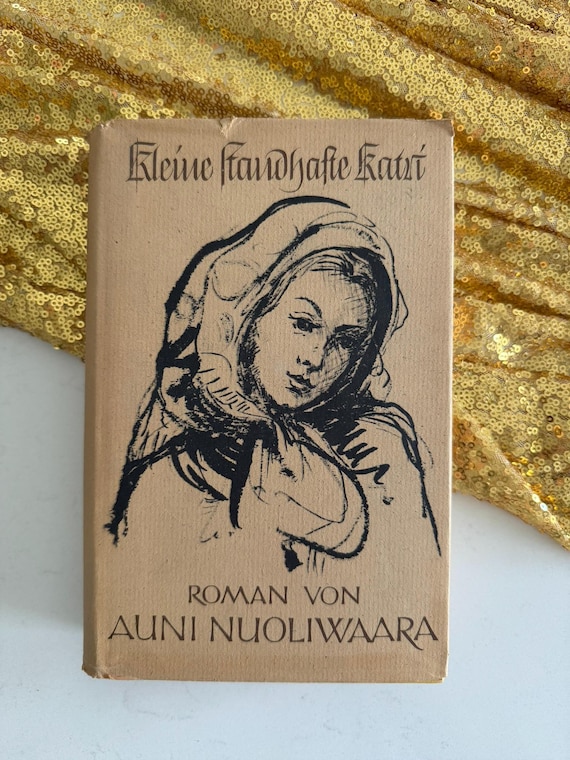 1940 German Novel, Auni Nuoliwaara, Fraktur Typography, Eva Schwimmer Cover (Vintage Book)