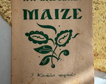 1944 Latvian Novel Maize by Waggerl, WWII Riga Edition (Vintage Book)