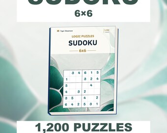 Classic Sudoku 6x6: 1,200 Printable Puzzles with Answers