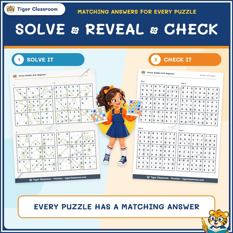 Arrow Sudoku 9x9: 800 Printable Puzzles with Answers image 4