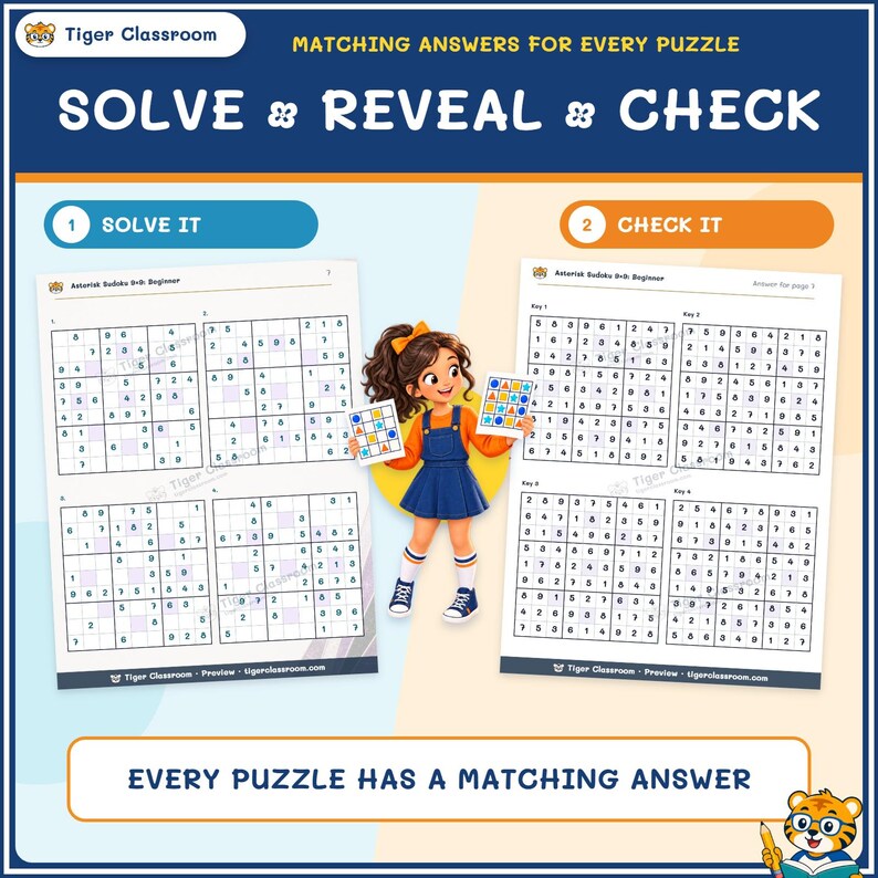 Asterisk Sudoku 9x9: 800 Printable Puzzles with Answers immagine 4