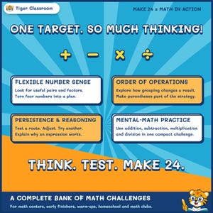 Make 24 Printable Math Puzzles: All Possible Solvable Sets Featuring 10–13 image 4