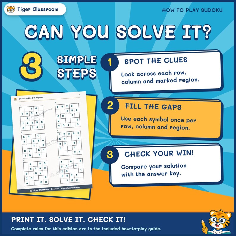 Classic Sudoku 5x5: 1,200 Printable Puzzles with Answers image 5