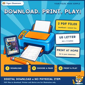 Make 24 Printable Math Puzzles: All Possible Solvable Sets Featuring 10–13 image 8