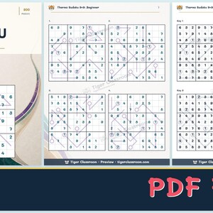 Thermo Sudoku 9x9: 800 Printable Puzzles with Answers image 12