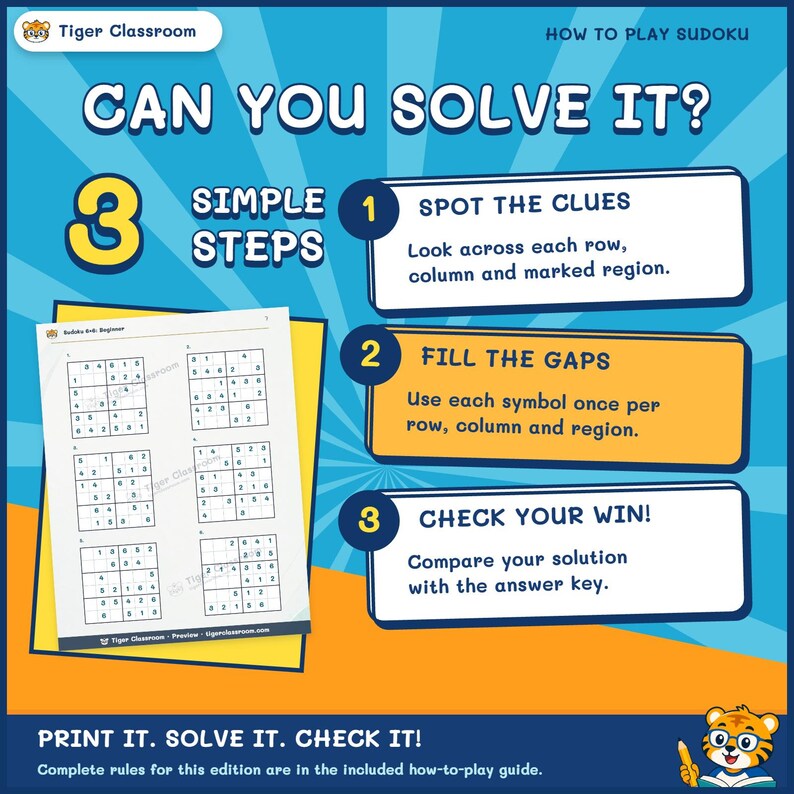 Classic Sudoku 6x6: 1,200 Printable Puzzles with Answers image 5