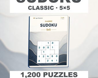 Classic Sudoku 5x5: 1,200 Printable Puzzles with Answers