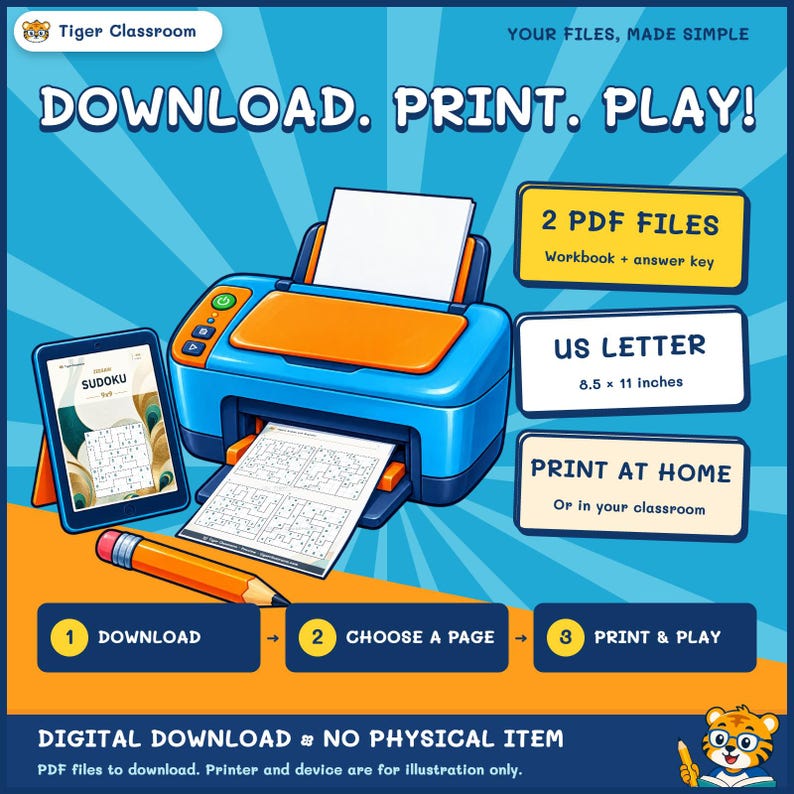 Jigsaw Sudoku 9x9: 800 Printable Puzzles with Answers image 8