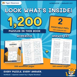 Jigsaw Sudoku 6x6: 1,200 Printable Puzzles with Answers image 2