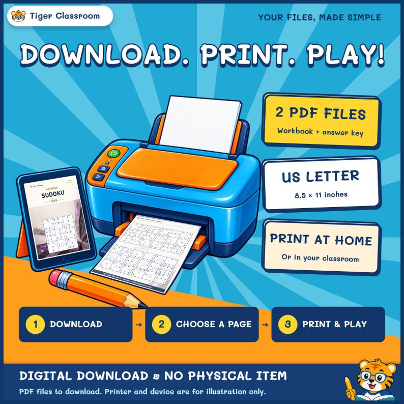 Asterisk Sudoku 9x9: 800 Printable Puzzles with Answers immagine 8