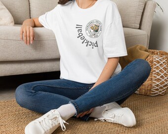 Maglietta con logo del Pickleball Social Club / Maglietta con emblema del campo da pickleball