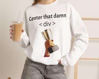 Centra quel dannato design del trofeo per la felpa <div> / programmatore HTML