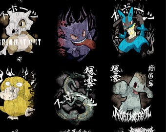 Más de 20 diseños de Pokémon / PNG / Diseños de camisetas de primera calidad / Descarga instantánea