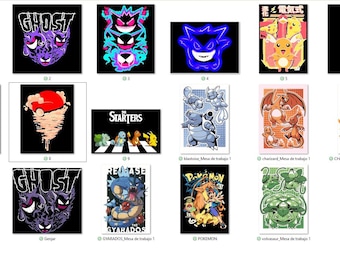 ポケモンデザイン15種類以上／即時ダウンロード／高品質／商用利用可能なデジタルデザイン