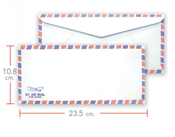 Set of 20 Classic Airmail Envelopes, Airmail Envelope Collection, Par ...