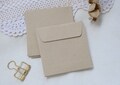 ECO Kraft Square Envelopes, Brown Paper Envelopes, Kraft Envelopes, Wedding Favors product logo
