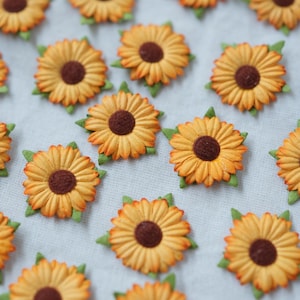 Sunflower Mulberry Paper, Sunflower Embellishments, Mulberry Paper Flowers, Embellishment Scrapbooking, Flower Die Cuts, Craft Supplies