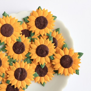 Mulberry Paper Sunflowers: Handmade Flower Embellishments (40 pc)
