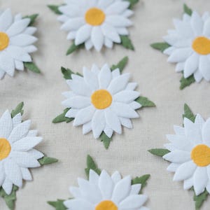 Handmade Mulberry Paper Daisy Flowers: Scrapbooking Embellishments